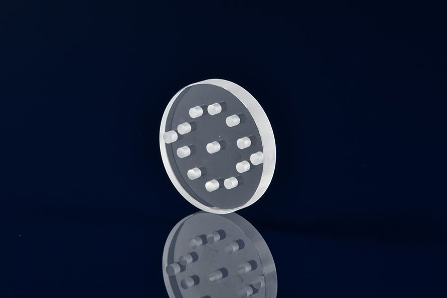 Fused silica water valve plate